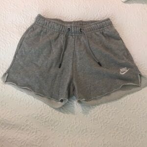 Nike Gray Athletic Shorts with Elastic Waistband